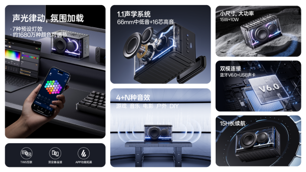 酷赛博音箱——精巧进化震撼来袭花再 NEW PLAY便携潮(图3)